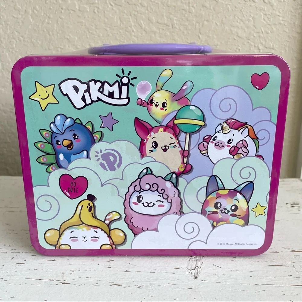 New Sealed Pikmi Pops Surprise 100 Piece Puzzle and Tin Lunch Box